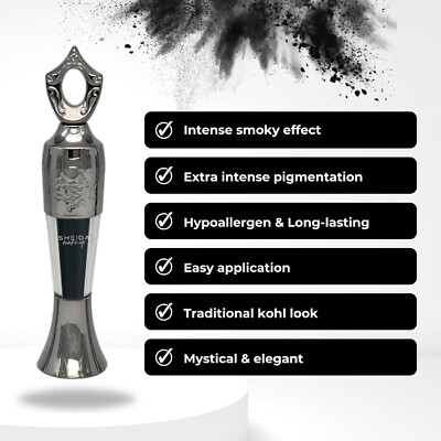 Sheida Natural Kohl Powder   Long-Lasting Traditional Eyeliner - Mineral-Rich