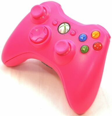 Official Microsoft Xbox 360 Wireless Controller custom PINK game