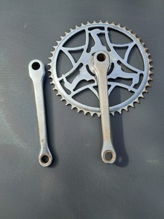 Vintage Raleigh 48T Original Crank Set suit Raleigh All Steel Bike England