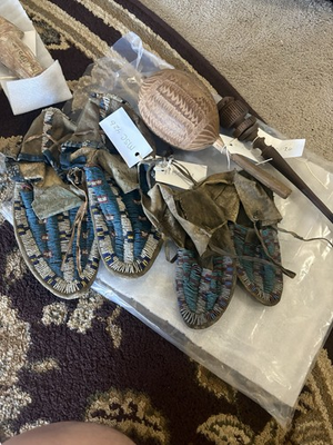 #ad #ad Old Plains Indian SiouxBeaded Moccasins $800.00