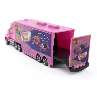 2-Car Disney Pixar Cars No.76 Vinyl Toupee Hauler Truck with Car