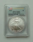 American Silver Eagle one ounce silver, PCGS graded MS69