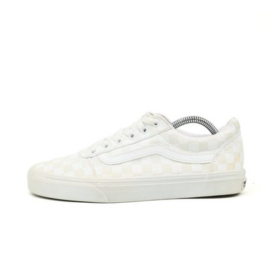 VANS Damen Old Skool Freizeitschuh Weiß Canvas Low-Top Sneaker EU 39