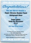 2025 Topps Chrome Emeka Egbuka Rookie Patch Autographs (RAW)