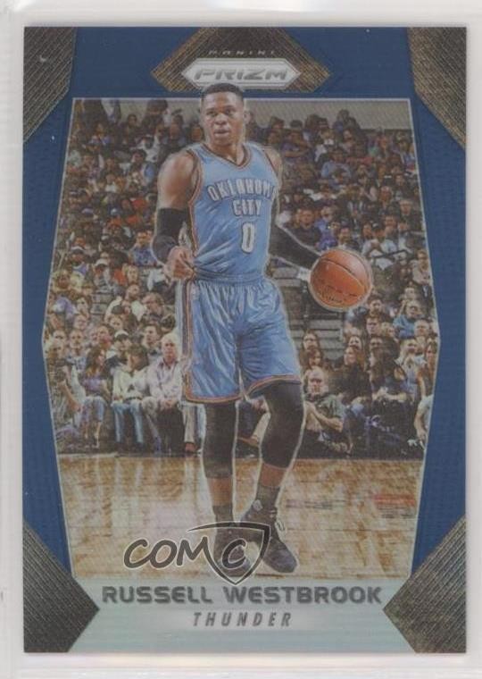 2017-18 Panini Prizm Blue Prizm 5/199 Russell Westbrook #261 5xx