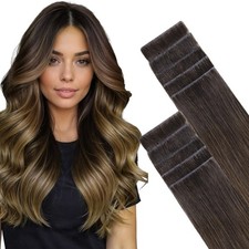GOO GOO Invisi Edge Tape Human Hair Extensions 18" 25g - Chocolate Dip 1D/2C/4E