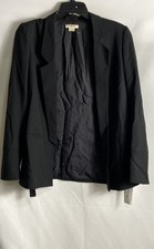 Helmut Lang Damenblazer schwarz 100 % Wolle einreihig Größe 8