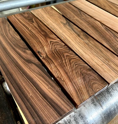 GREEN VALLEY WOOD PRODUCTS 5 PIECES S4S BOLIVIAN ROSEWOOD WOOD LUMBER ~24" X 4" X 3/4" CUTTING BOARD BLANKS