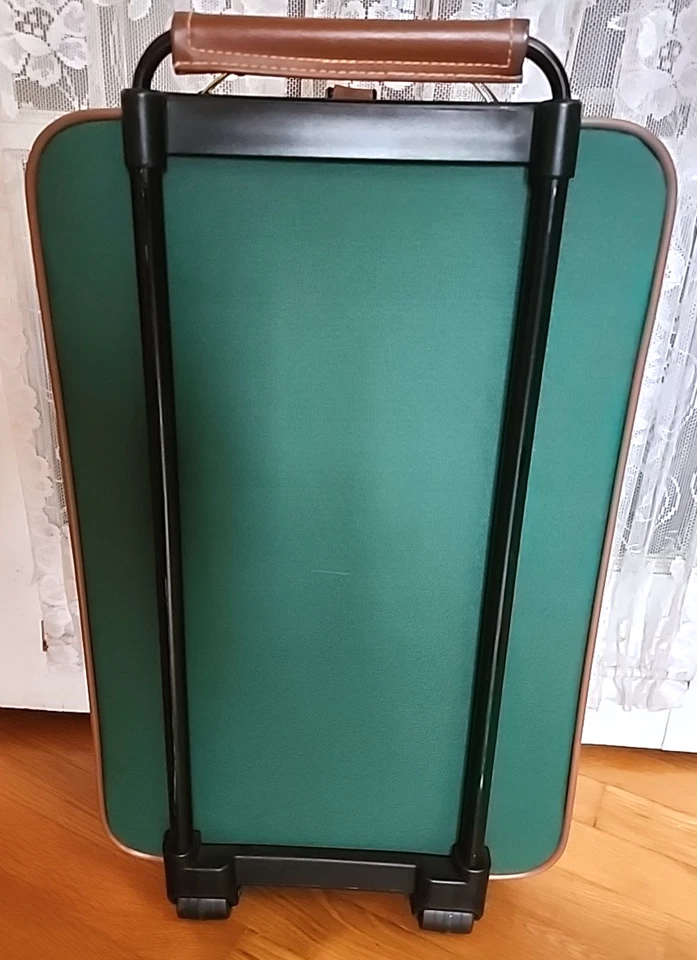 Maleta de viaje vintage de los años 80 Polo Ralph Lauren verde con ruedas Foto 2 de 4