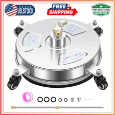 14" Pressure Washer Surface Cleaner with 4 Wheels - Stainless Steel Surface C...