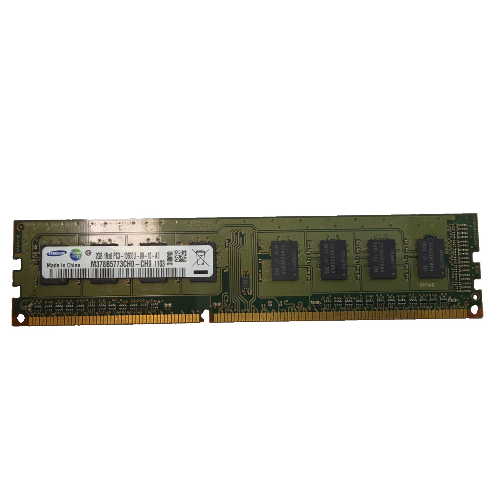 Samsung M378B5773CH0-CH9 (2GB, PC3-10600U , DDR3 SDRAM, 1333 Mhz