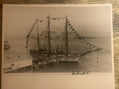 Antique Photo USS Intrepid GOAT Island 1907-1921 Navel Ship Photograph #62