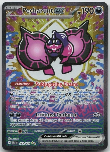 Pecharunt ex Holo Special Illustration Rare SV: Prismatic Evolutions 163/131 NM