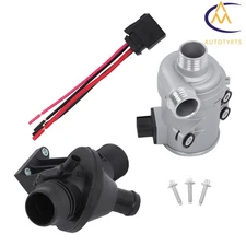 For BMW 1 2 3 4 5 Series X3 X4 Z4 Electric Engine Water Pump with Thermostat Kit