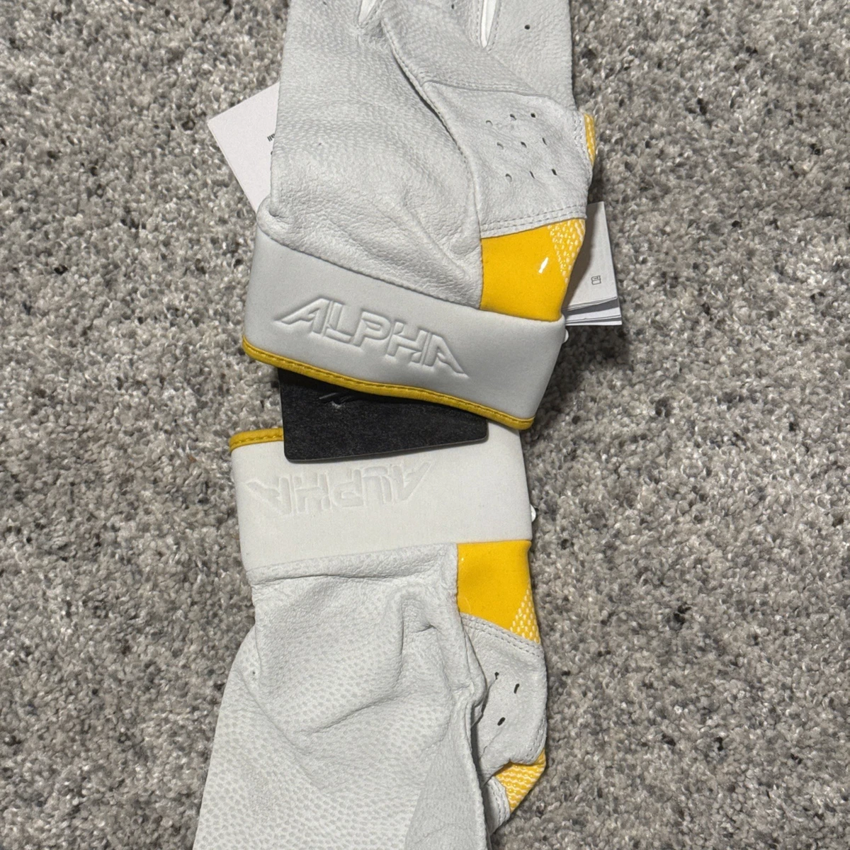 Guantes de béisbol de bateo Nike Alpha Elite para hombre talla L - amarillo blanco - FD7868-109