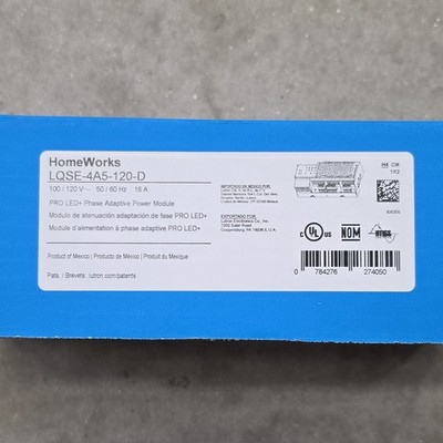 Lutron HomeWorks LQSE-4A5-120-D LED+ Phase Adaptive Power Module 16A 120V