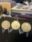 Ben Franklin 90% Silver Half Dollars Lot of 3 Circulated US Coins