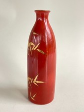 陶瓷红色1900-1940 年日本花瓶| eBay