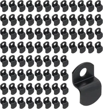 T Tulead Canvas Offset Clips Iron Picture Frame Clip Z Clamps 1/4 Inch, Black 