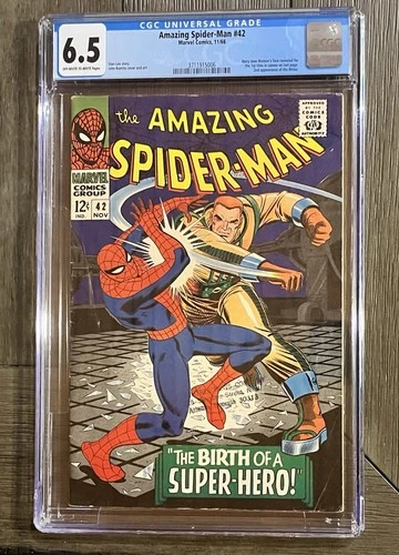 Amazing Spider-Man #42 CGC 6.5 Off White To White Pages Mary Jane Watson Cameo