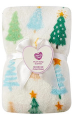 Parent's Choice White Plush Soft Baby Blanket New with tags