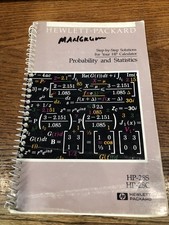 HP Probability And Statistics For Hp   28S And HP   28C Manual