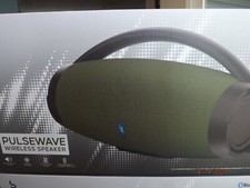 PulseWave BlueTooth Wireless Speaker--Green/Black--NIB