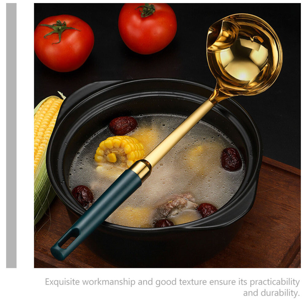 Separating Spoon Stainless Steel Skimmer Ladle Grease Oil Separation eBay