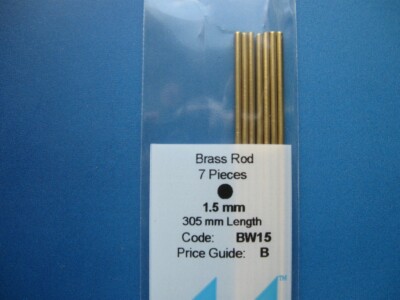 (3,65  /m), Albion Alloys, Messingdraht-Set, Ø 1,5 mm BW15