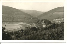 AK Neckarsteinach Kr. Bergstraße - Kirche, Fluss, Frachtschiff, Burg - 1954 gel.