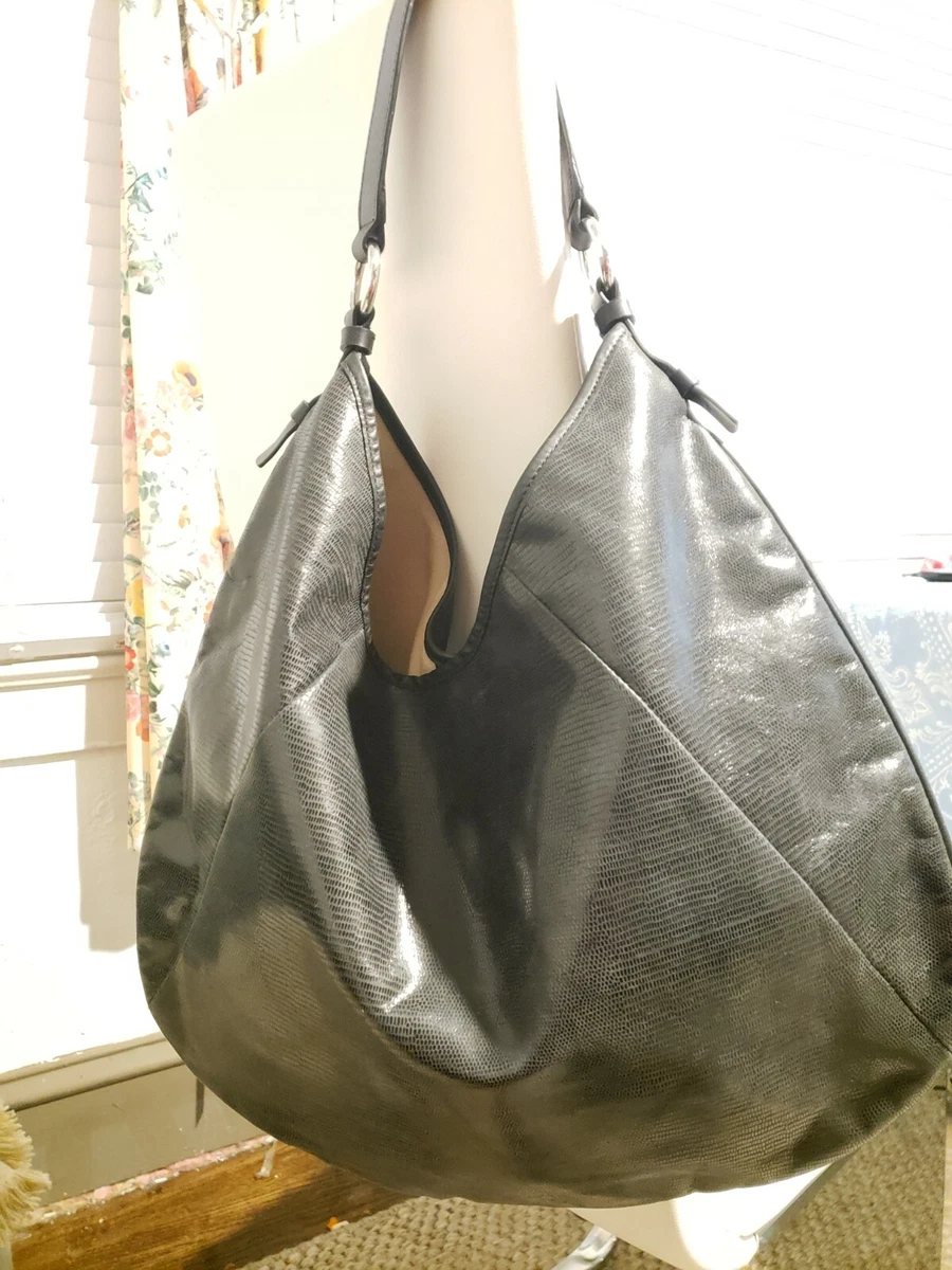 Banana Republic Lucia Lizard Hobo Large Leather Bag