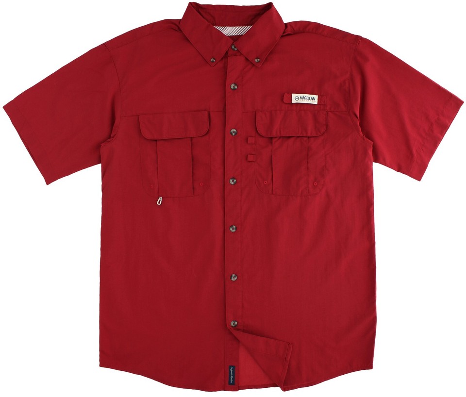 Chemise De Pêche Magellan Fish Gear Homme Taille L Bleue Manches Courtes