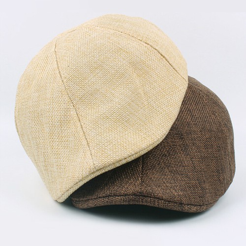 Cotton Solid Men's Ivy Hat Flat Cap Newsboy Golf Driving Peaked Painter Ca ~ - Picture 6 of 23