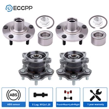 Full Set Front Rear Wheel Hub Bearings For Nissan Altima Maxima 2004-2008 3.5L