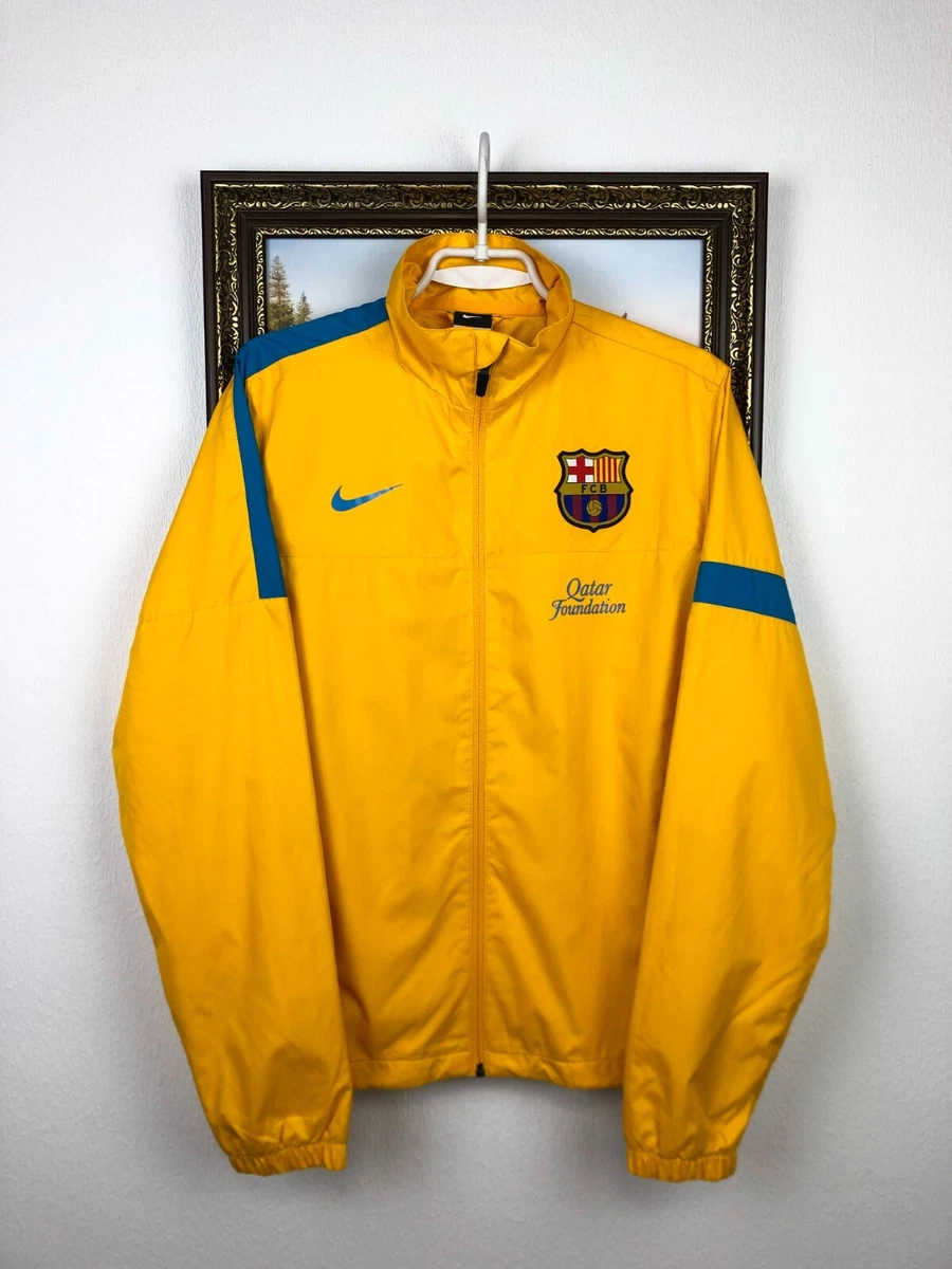 NIKE×FCB古着10sトラックジャケット イエローライン シャビ期U21 中古・古着通販】NIKE (ナイキ) トラックジャケット グリーン×イエロー