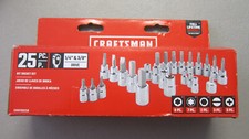New - Craftsman - Cmmt99258 Specialty Socket Set 25 Pc Torx Allen Chrome New - Craftsman - Cmmt99258 Specialty Socket Set 25 Pc Torx Allen Chrome