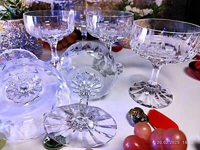 VILLEROY UND BOCH Villeroy & Boch "Arabelle" Heavy Lead Crystal Champagne Goblet Bourbon Party