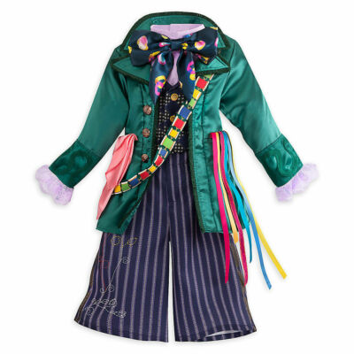 Disney Store Mad Hatter Kids Costume Alice in Wonderland Looking Glass Small 5 6