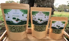 Organic Moringa Leaf Capsule Size "0" Vegan Shell Capsules 500mg  Herbal Vegan