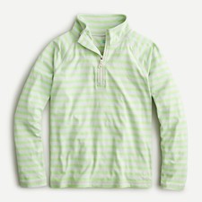 55 EUC Crewcuts J Crew Boys M go dry sweatshirt tech half zip shirt 8 9 years