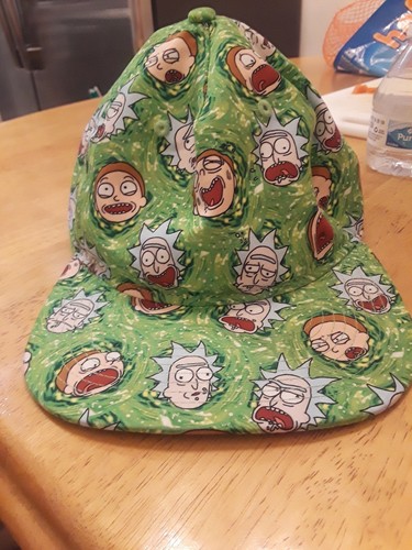 RICK AND MORTY SNAPBACK HAT Lime Green 