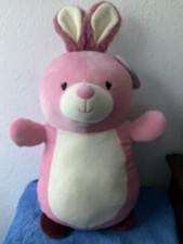 Squishmallows 20  Bop the Pink Bunny Hugmees Fuzzy Ears huge plush BNWT