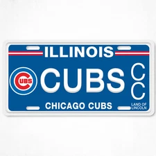 Chicago Illinois Cubs Personalize ANY TEXT YOUR NAME Aluminum License Plate Tag