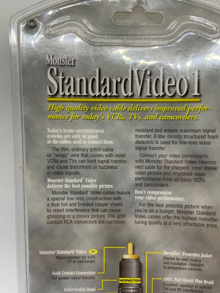 NEW IN BOX  Monster Cable Standard Video Cable F-pin 1.5m 4.92 ft. High Quality - Image 4 of 4