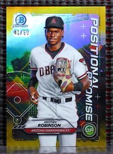 KRISTIAN ROBINSON  -  2021 BOWMAN CHROME POSITIONAL PROMISE GOLD REFRACTOR