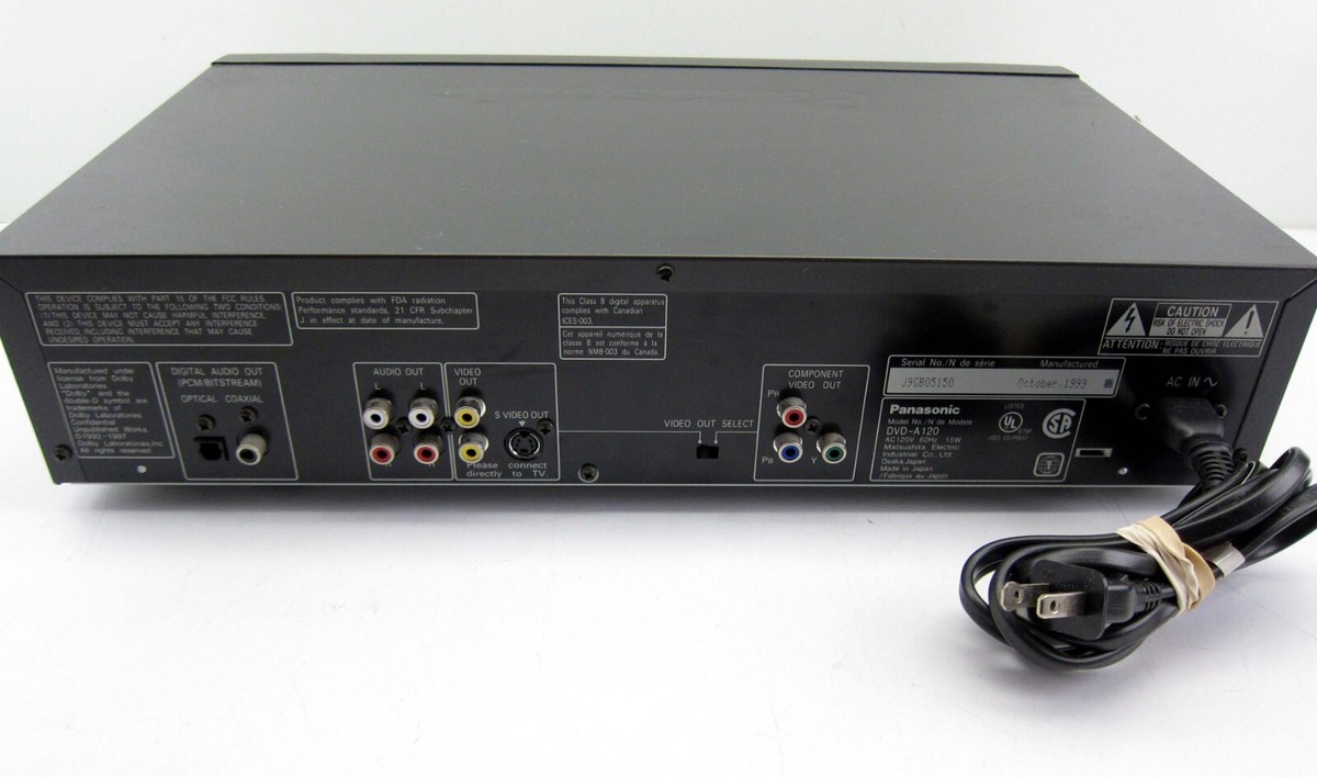 Panasonic DVD-A120 DVD / Video CD / CD Player | Dolby Digital