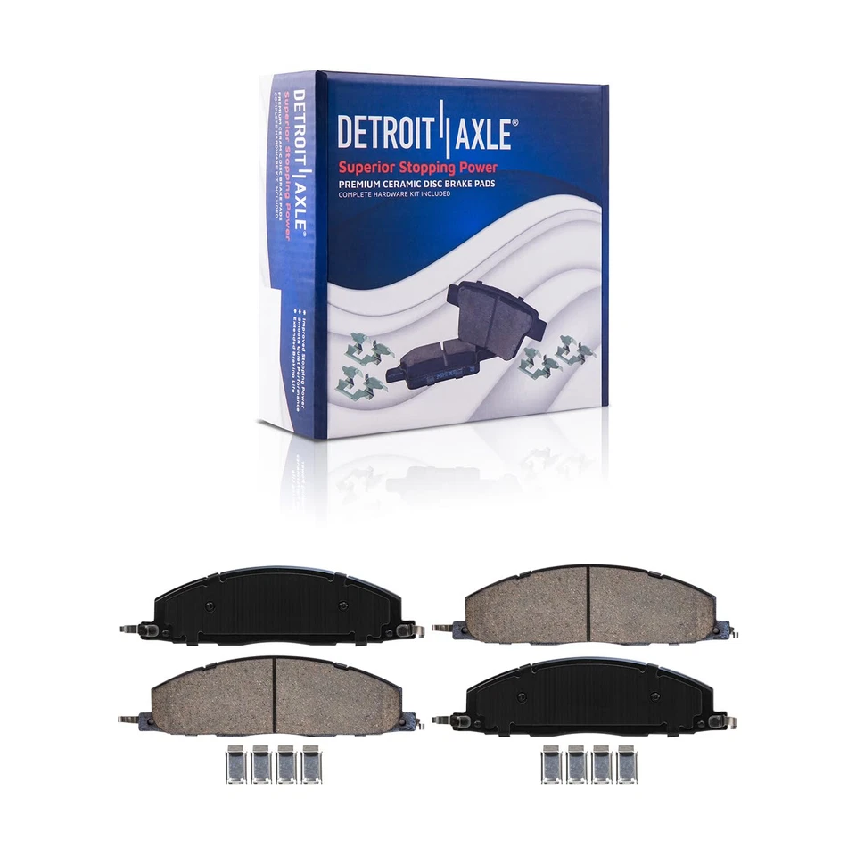 14.1'' 358mm Rear Drilled Rotors and Ceramic Brake Pads for Dodge Ram 2500 3500 - Image 4 of 4