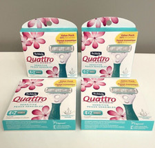 Schick Quattro für Damen Patronen Sensitive Hypoallergen x24 Nachfüllpackungen insgesamt