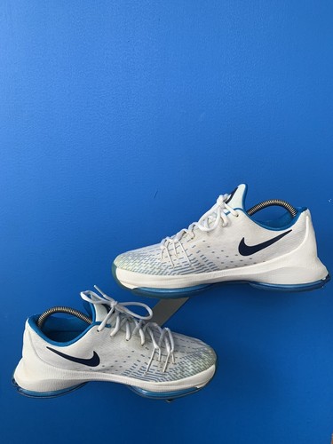 Nike Boys KD 8 768867-144 White Blue Basketball Shoes Sneakers Size 7Y - Picture 2 of 6