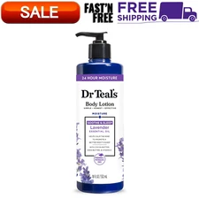 Dr Teal's 24 Hour Moisture Body Lotion with Lavender Essential Oil, 18 fl oz